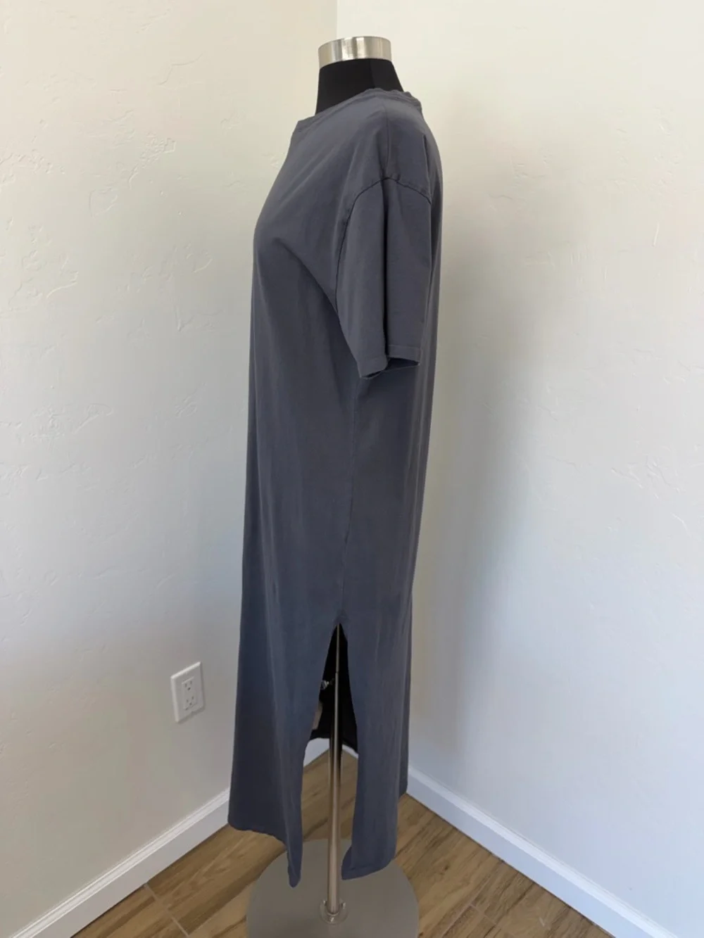 Abercrombie & Fitch Grey Crewneck T-Shirt Maxi Dress Size M